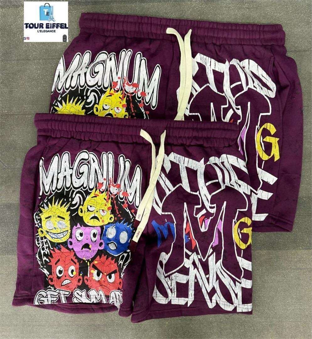 Shorts en coton graphiques