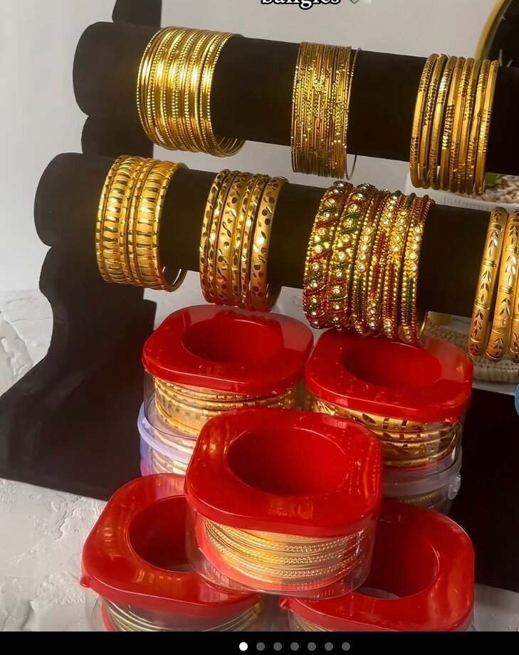 Elegant Gold Bangles Set
