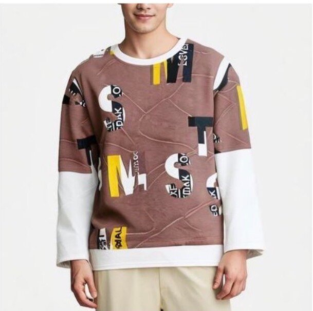Pull à motifs graphiques homme