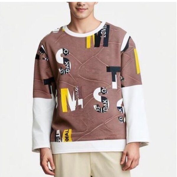 Pull à motifs graphiques homme