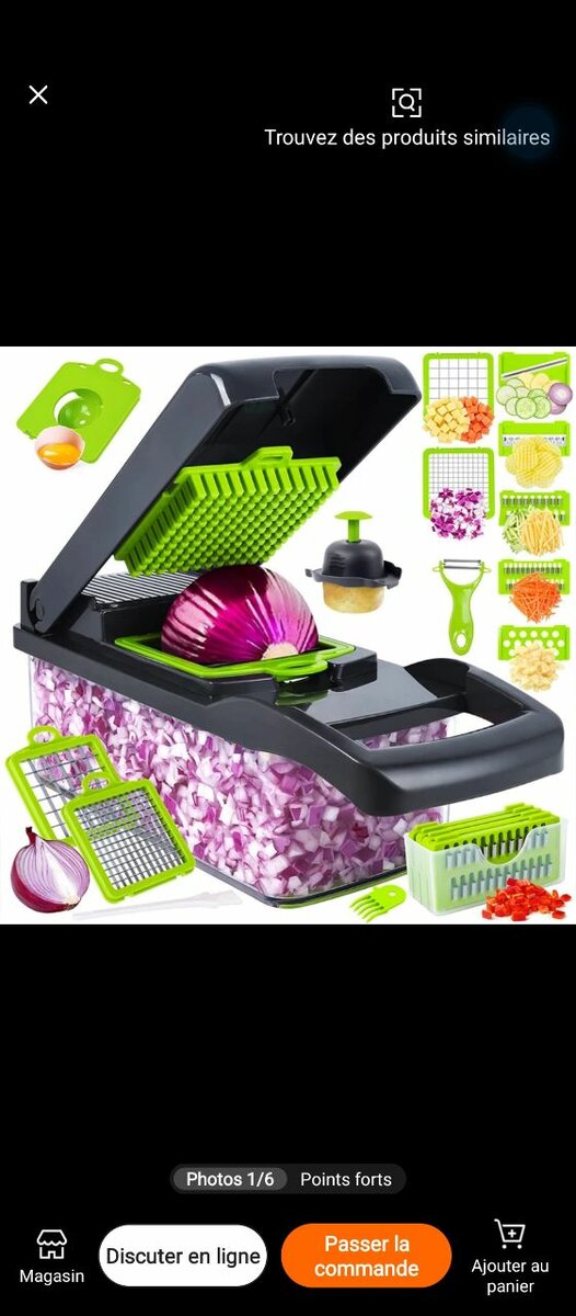 Coupe-Légumes Multifonction 11 en 1