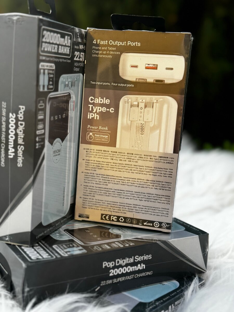 WEKOME 20000mAh POWER BANK