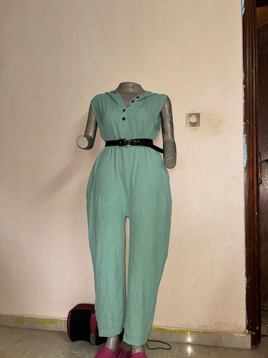 Combinaison Femme Élégante Verte