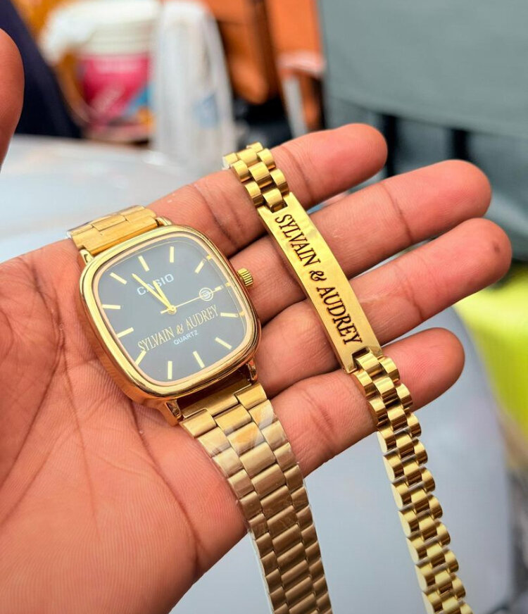 Montre + Bracelet personnalisé