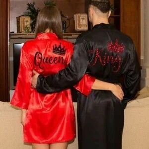 Custom Long Bathrobe For Couples