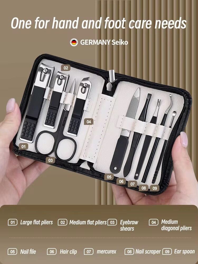 Set de soin ongles 9 pièces