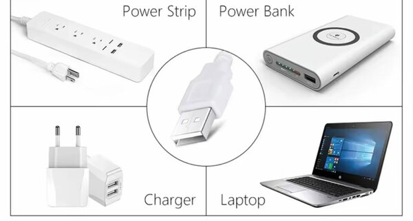 5 M Bande lumineuse LED USB flexible,capteur