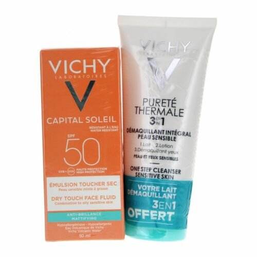 Vichy Paris Vichy Capital Soleil Emulsion Toucher Sec Anti-Brillance SPF50