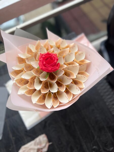 Bouquet de billets créatif