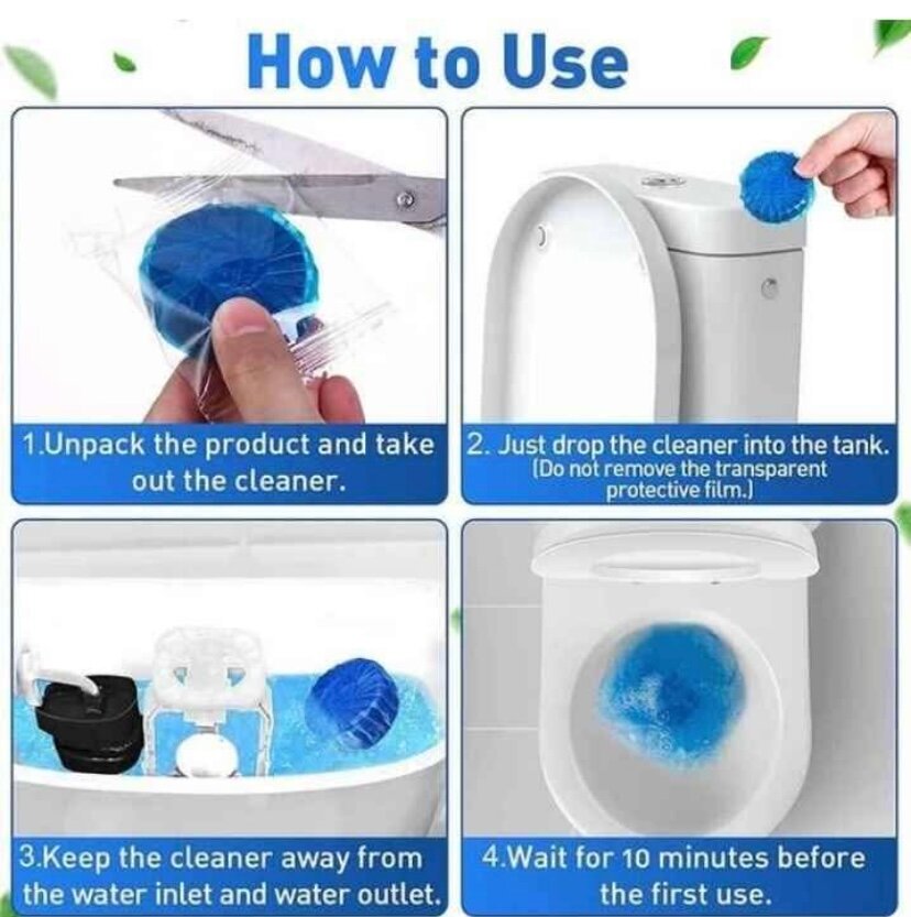 Tablettes Nettoyantes WC Automatiques