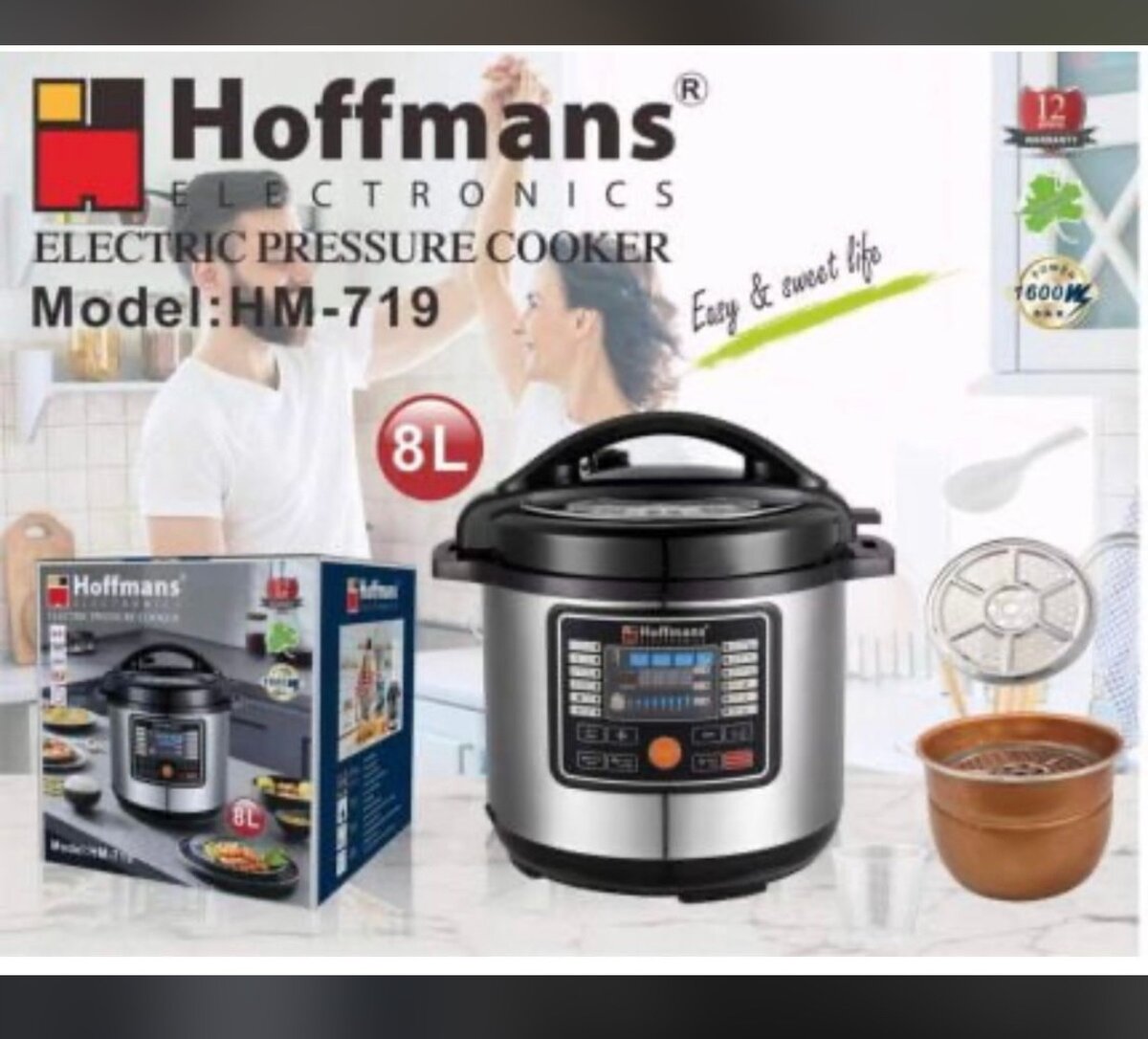 Hoffmans 8 Liters pressure cooker