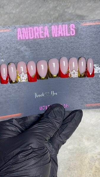 Ongles Press-On Étoile Glam