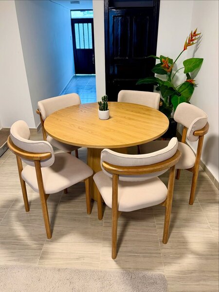 Table à manger ronde bois