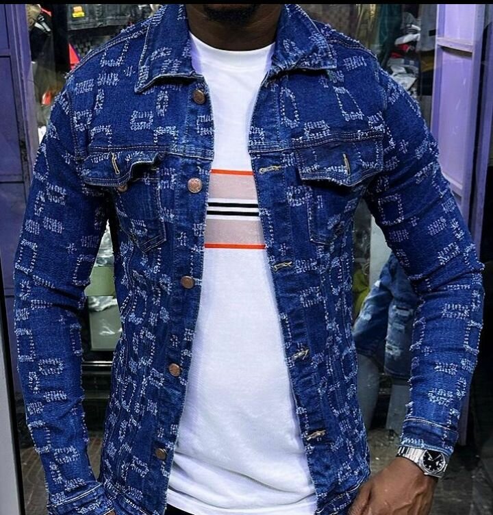 Veste en jean tendance homme