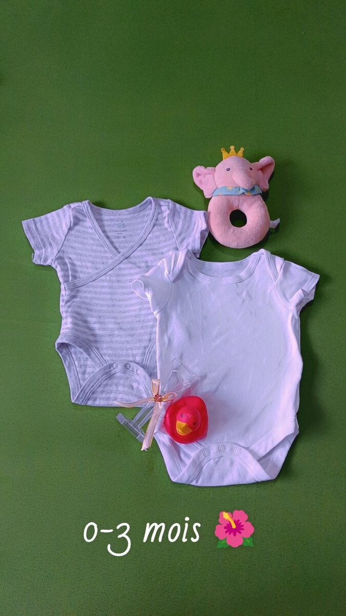 Bodies Bébé Coton 0-3 Mois