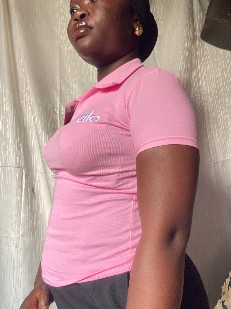 Women's Pink Polo Shirt