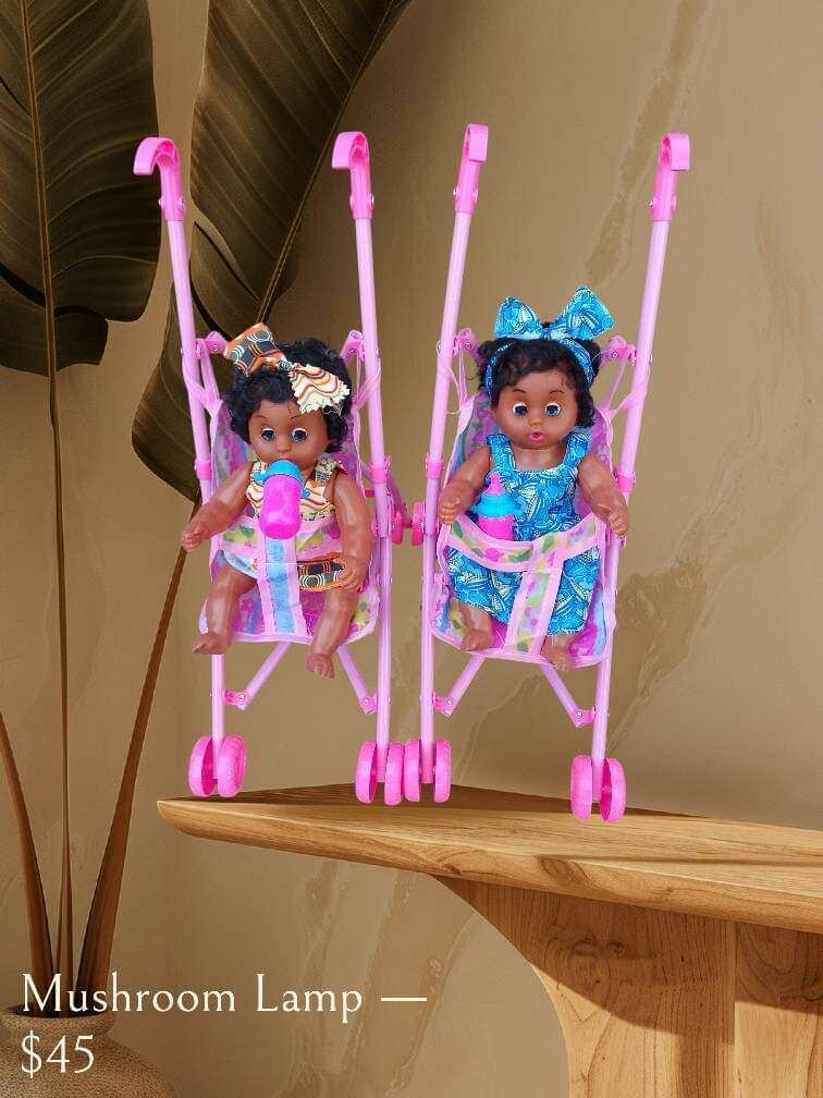 Poupée avec poussette