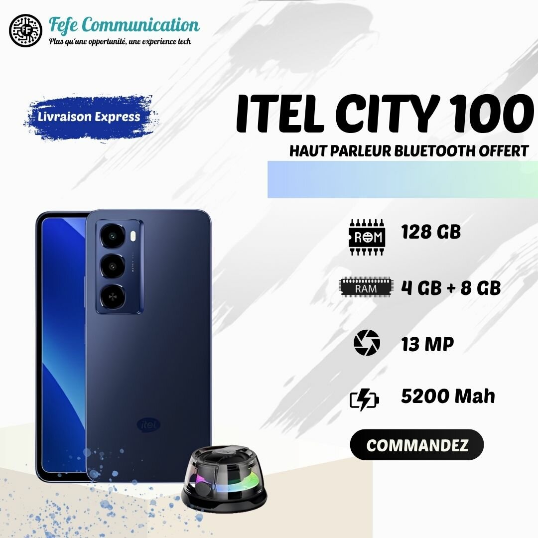 Itel City 100 - 128GB - 12GB