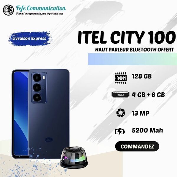 Itel City 100 - 128GB - 12GB