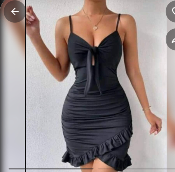 Robe Noire Élégante Femme