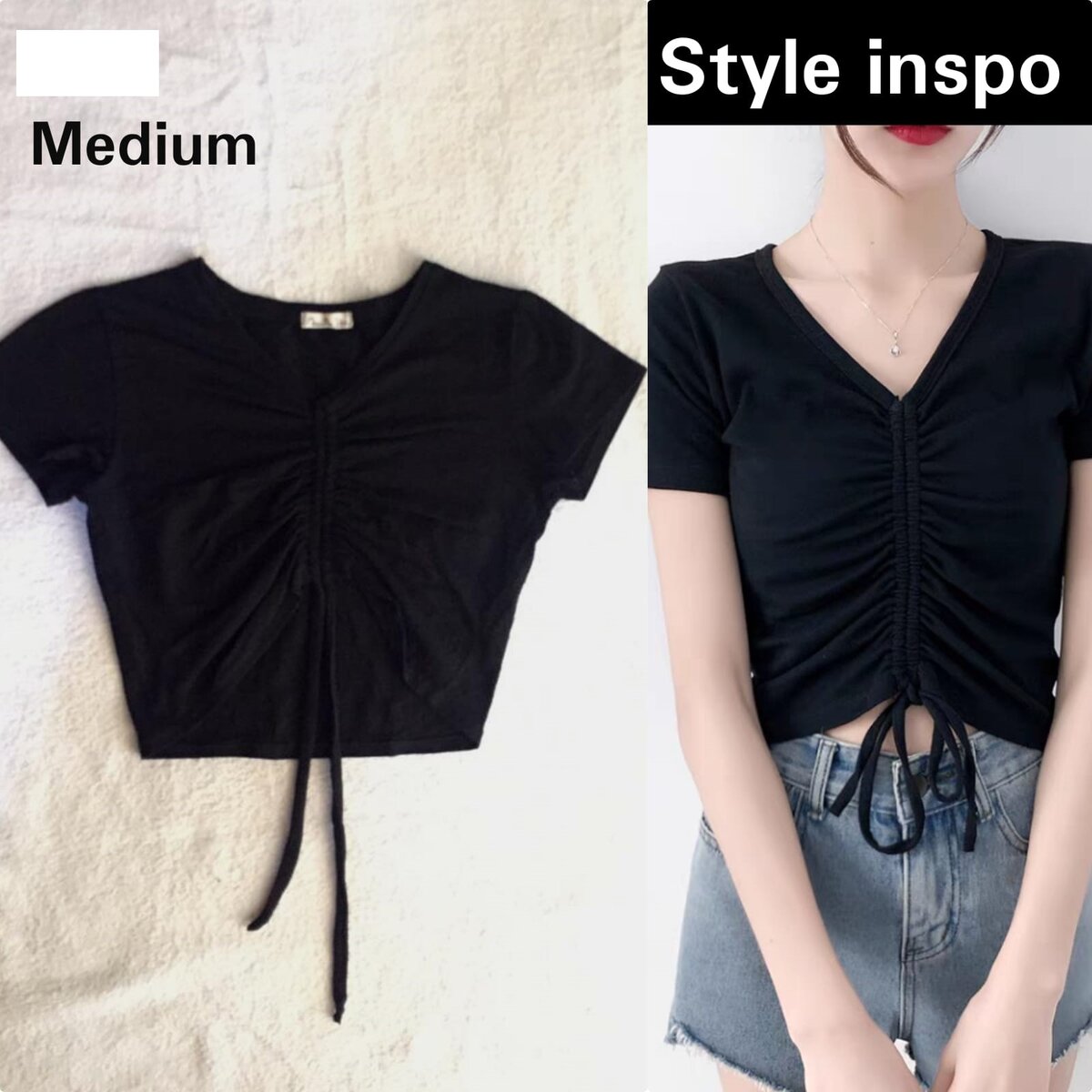 Salaula crop tops and tops