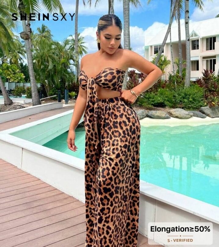 Tenue Femme Léopard Été