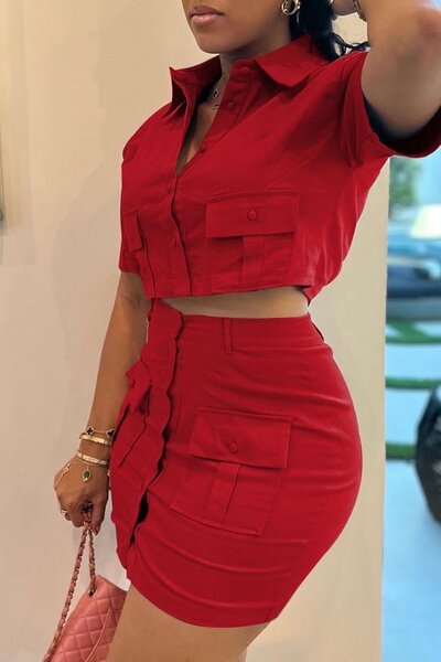 Mini skirt and top