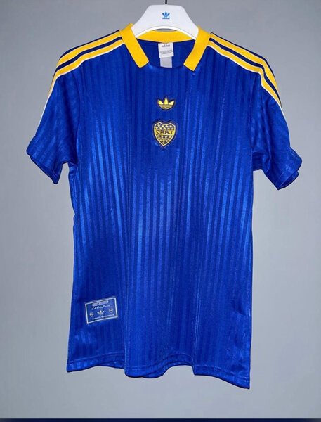 Maillot Foot Homme Bleu Or