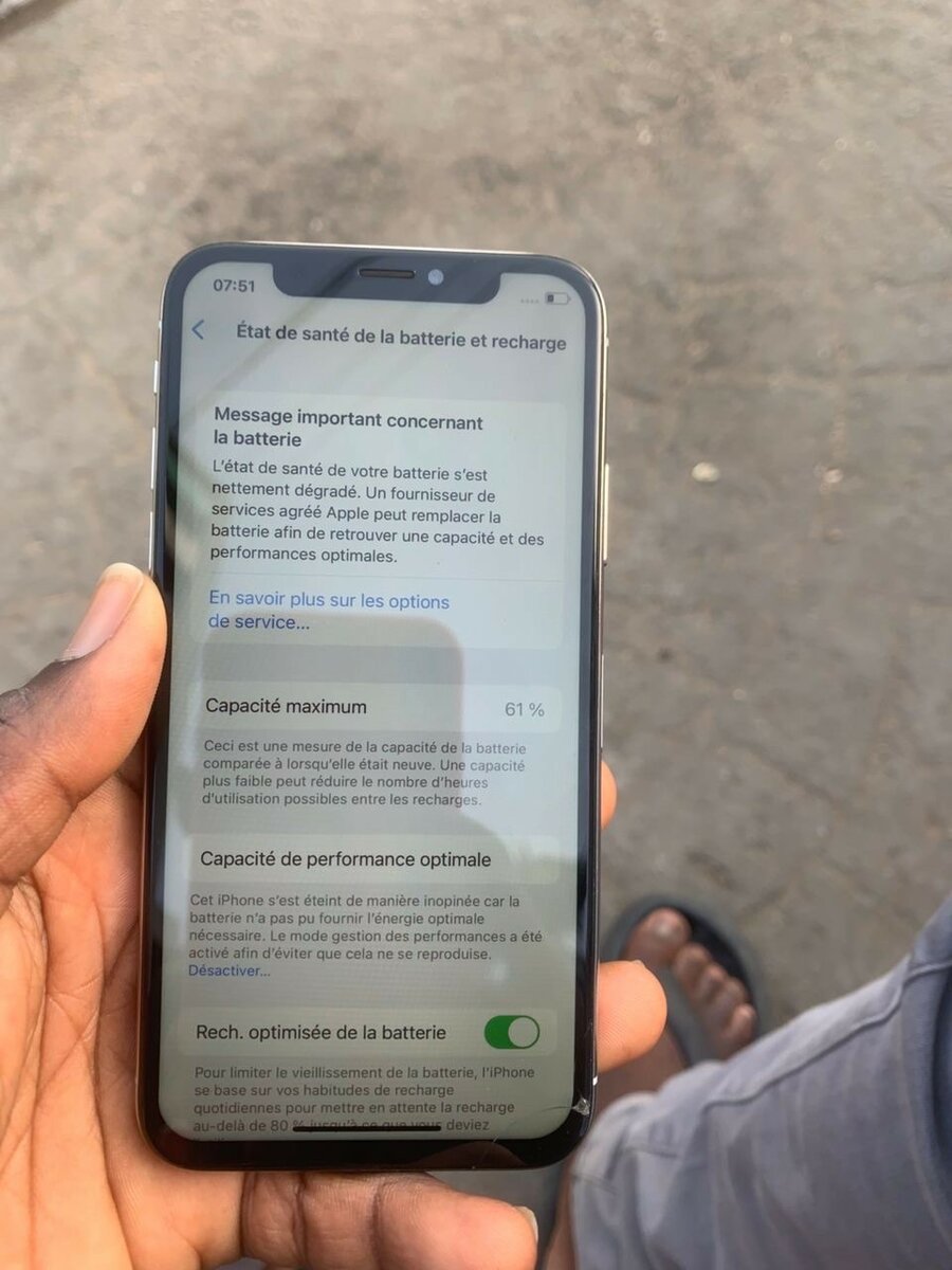 iPhone X 64giga casineuf avec petite fissure