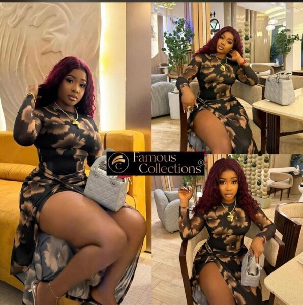 Robe élégante à imprimé floral