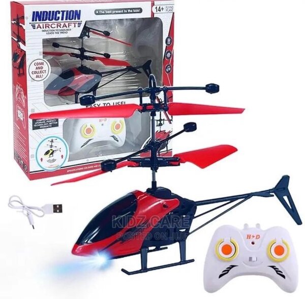 A Flying Helicopter With Remote