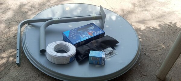 Dstv decoder with dish