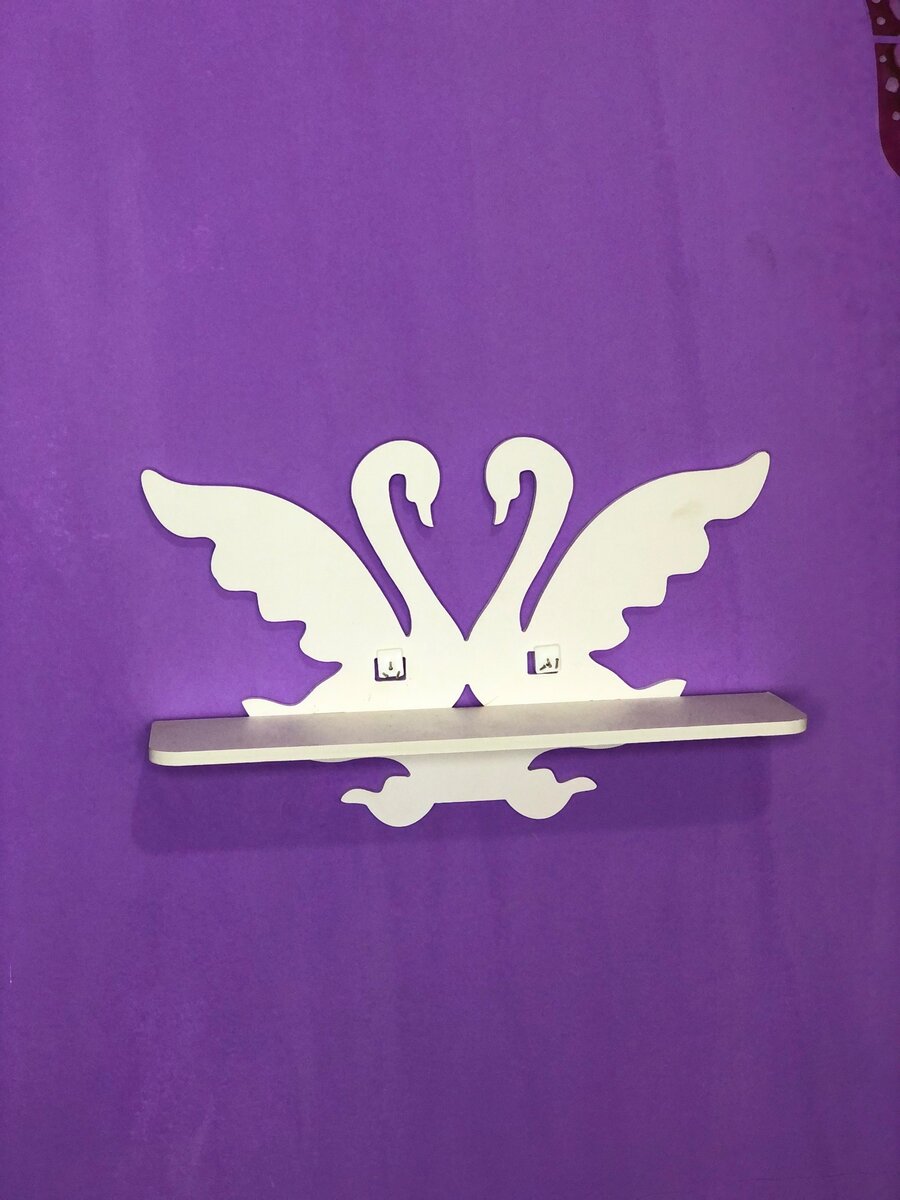 Swan shape (Floating wall shelves)