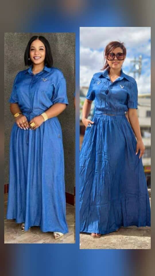 Robe longue imprimée élégante