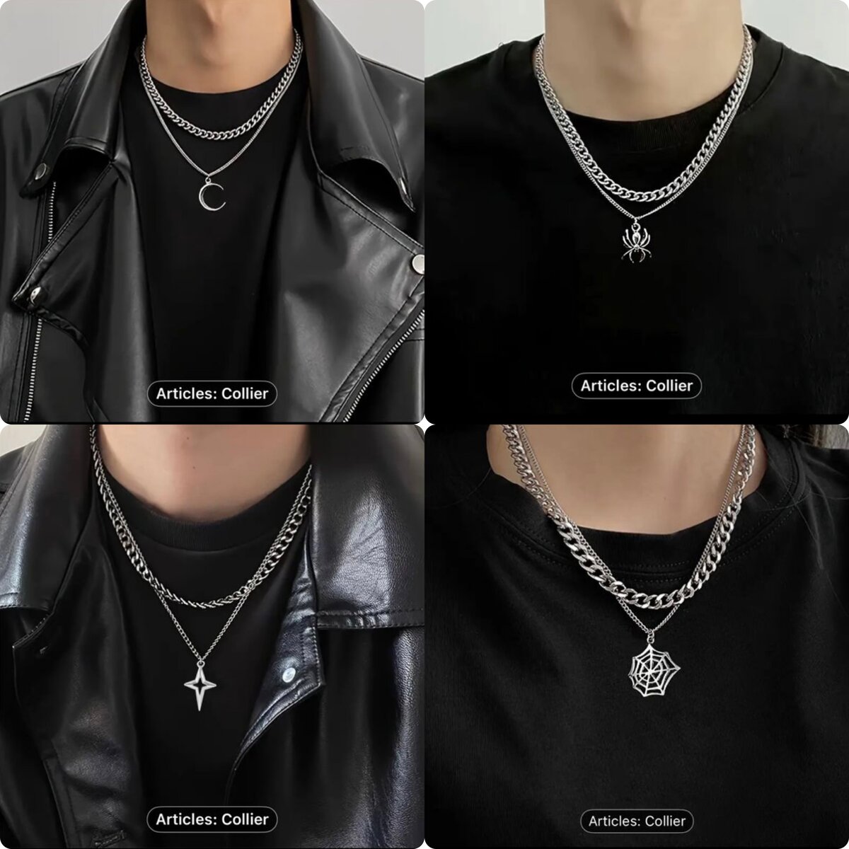 Collier gothique élégant