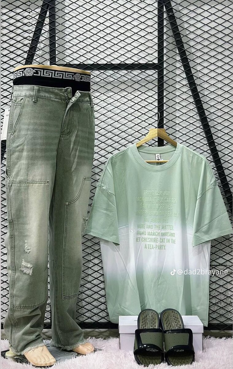 Tenue décontractée en vert