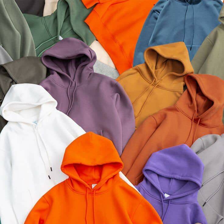Heavy plain hoodies