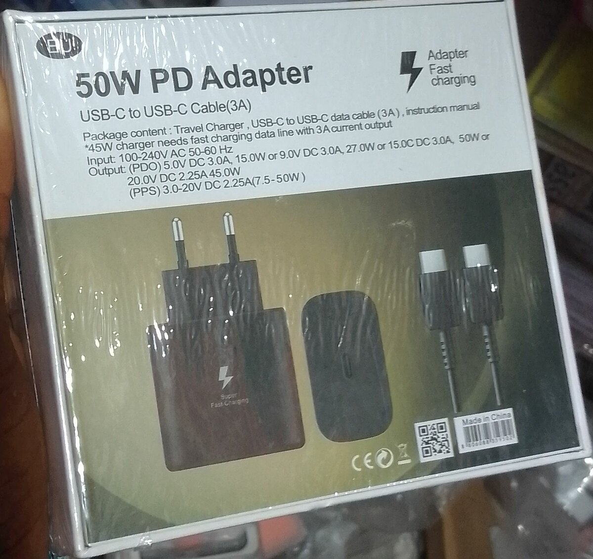 Adaptateur USB-C 50W PD