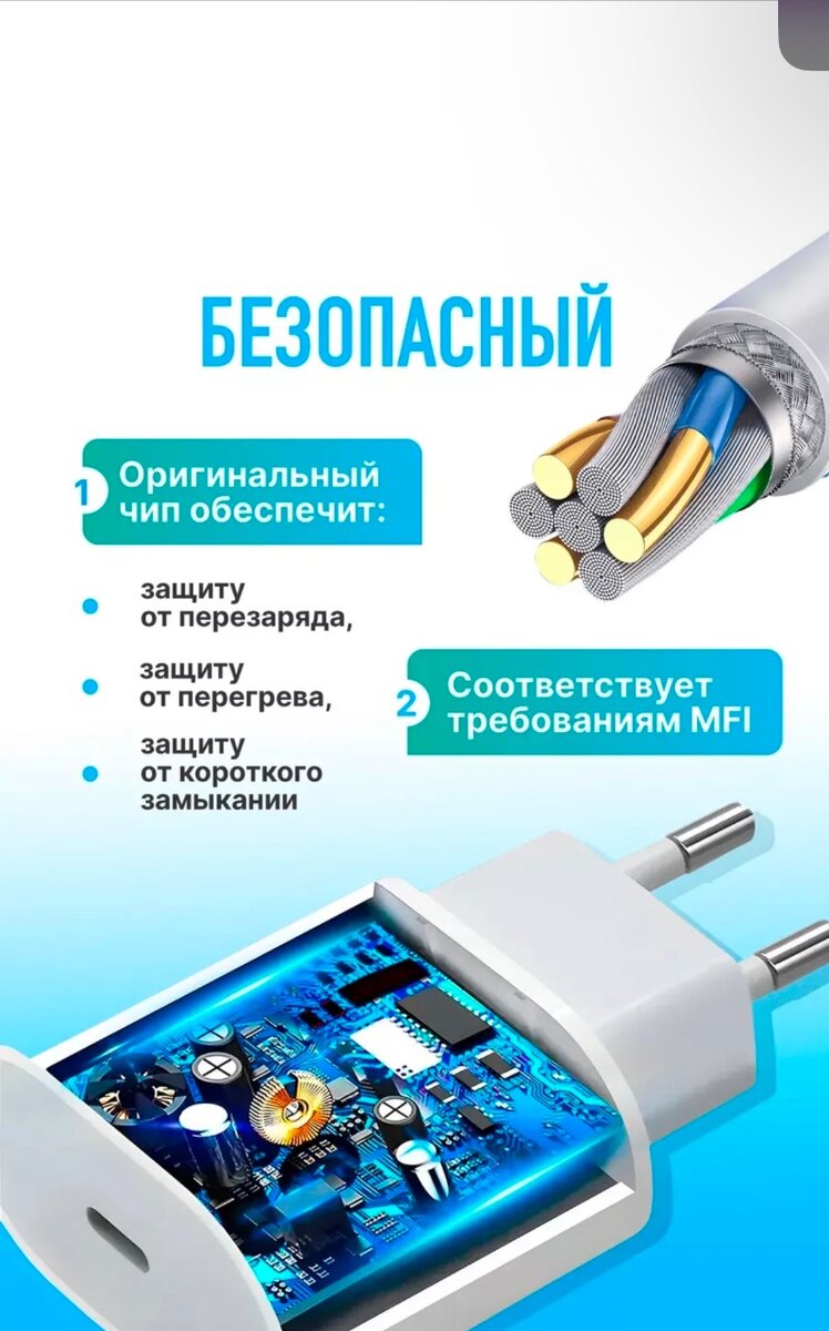 Зарядка TYPE-C  20W