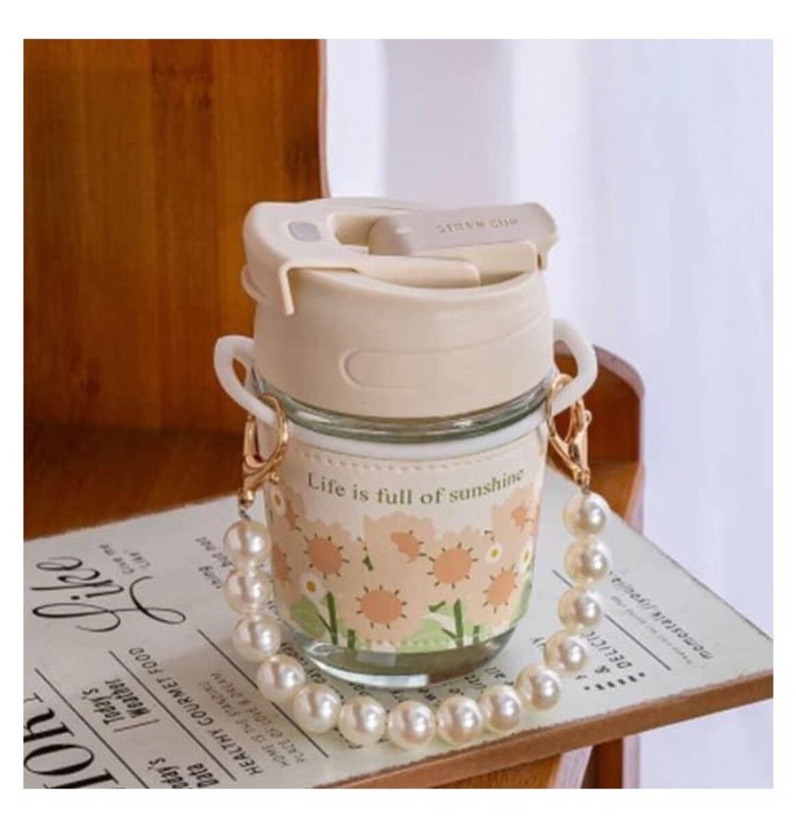 Gourde élégante avec perles