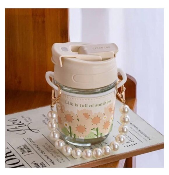 Gourde élégante avec perles