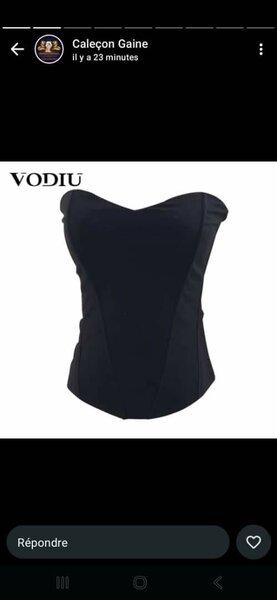 Corset noir élégant