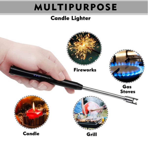 Arc Lighter With Usb Charging,flameless Windproof,led Batter