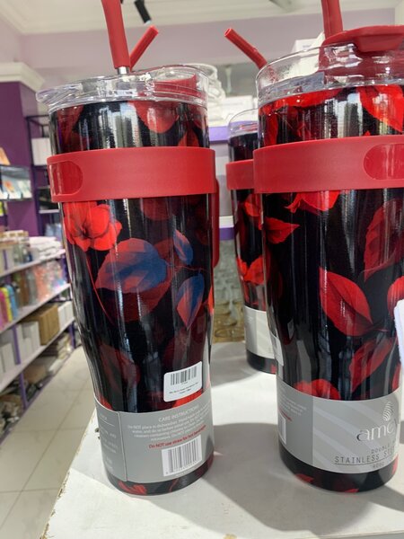 STAINLESS DOUBLE WALL STEEL TUMBLER 1180ML.