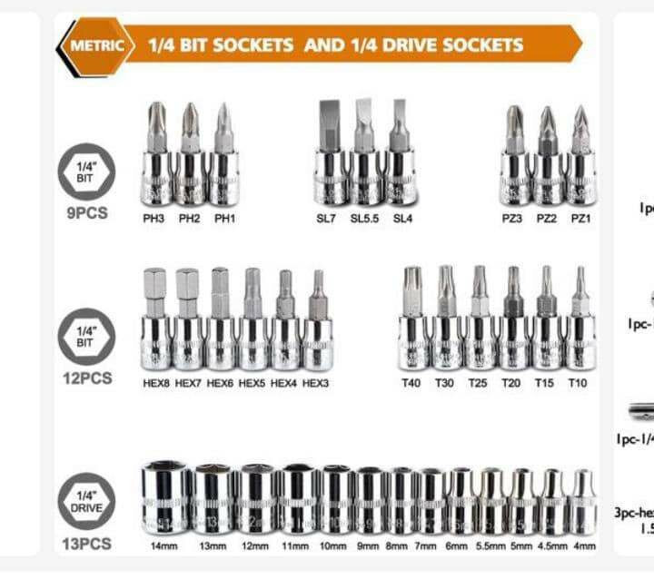 coffret a clé cliquet mécanique 46 pieces