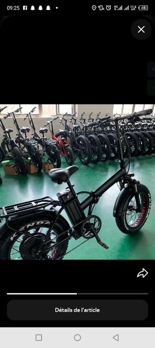 Vélo électrique pliant robuste