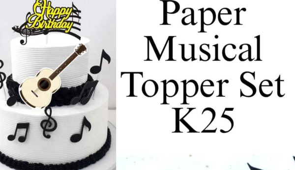 Paper Musical Topper Set