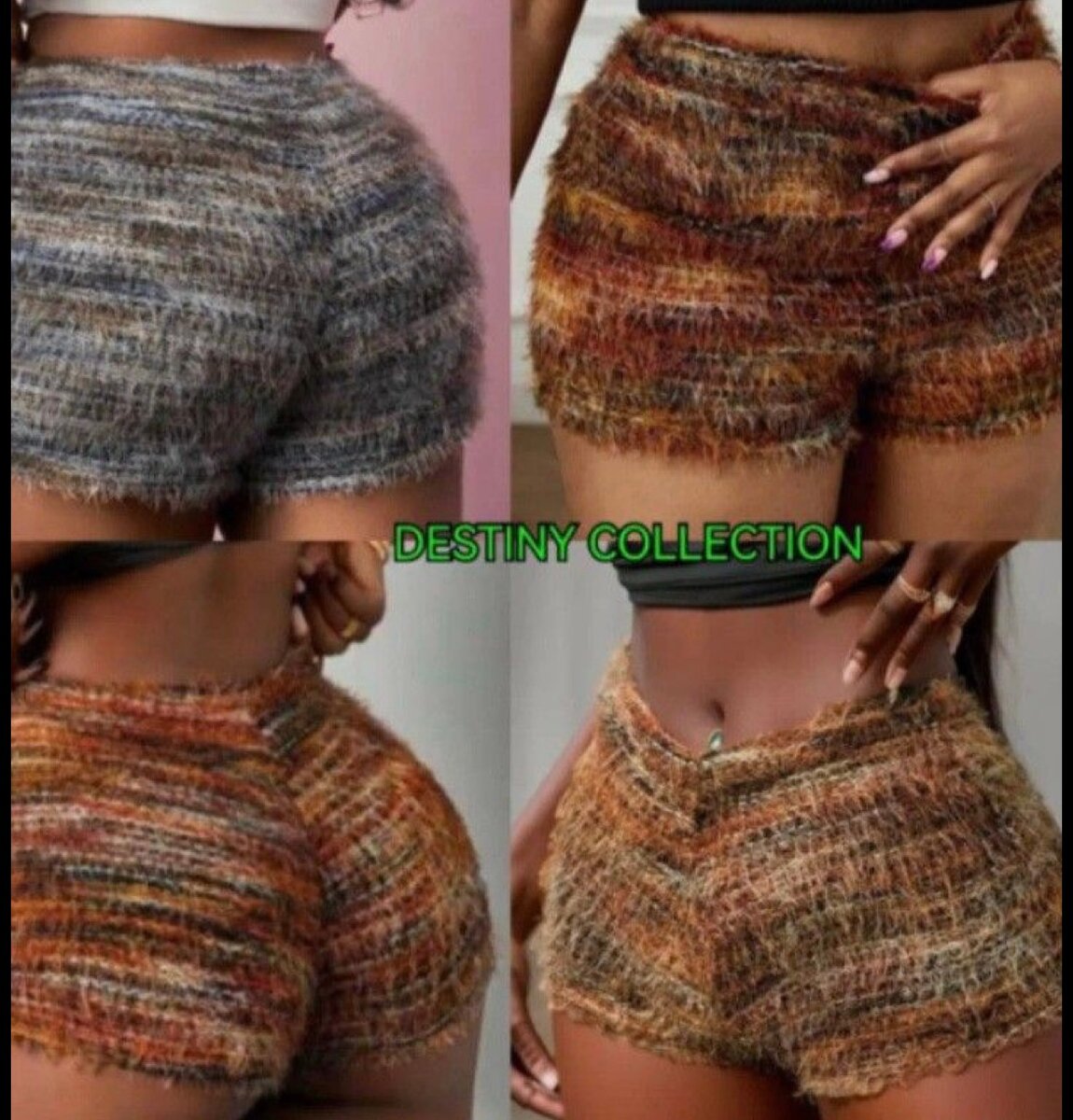 Shorts en laine bouclée