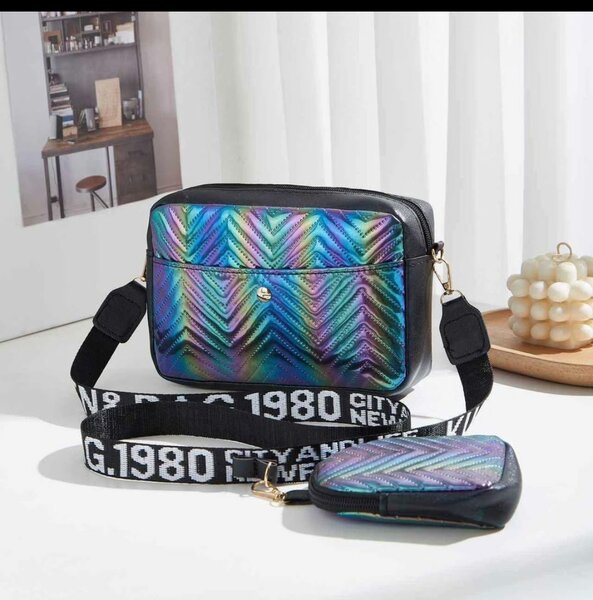 Sac bandoulière holographique