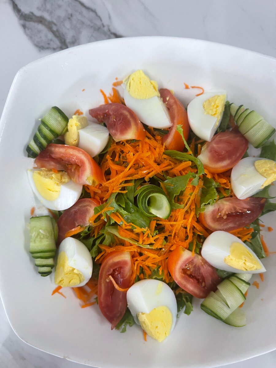 Salades fraîches et saines